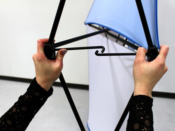 X1 5 ft. -- 2x3 A Fabric Pop-Up Display Assembly