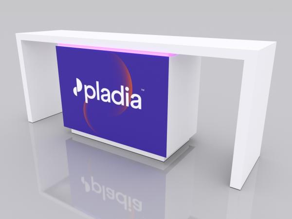 MOD-1742 Waterfall Workstation Counter -- Optional Graphic Upgrade